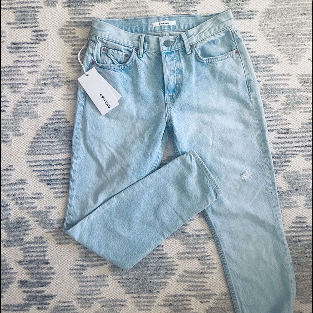GRLFRND Denim Jeans Ankle Button Fly Revolve 25
